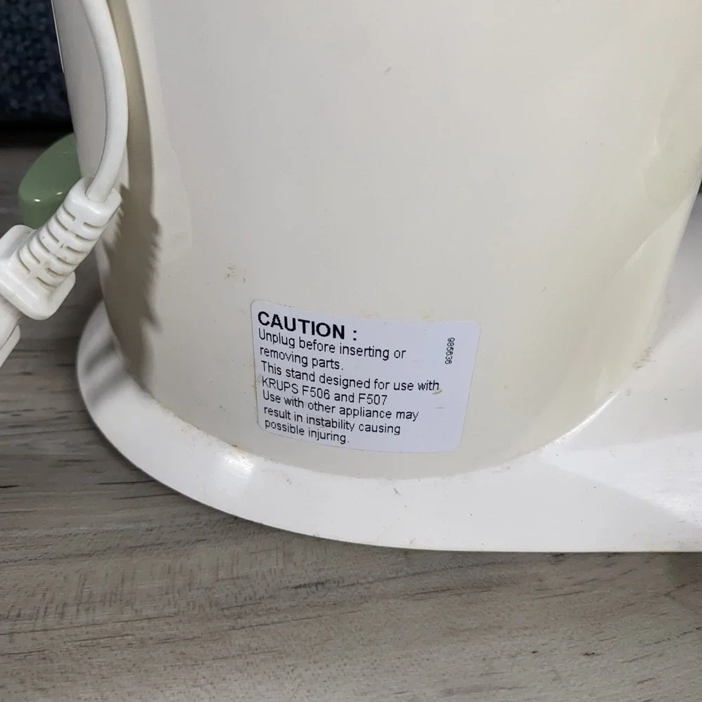 Krups 3Mix 8008‎ Combi Model F506 F507 White Hand Mixer Stand Attachments TESTED